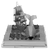 Kovinska zemlja 3D kovinski model Moby Dick Book Sculpture