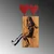 Wallity Zidna dekoracija Banksy - 18, 50x80 cm, Crna