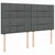 Vidaxl Box spring postelja z vzmetnico temno siva 180x200 cm blago