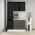 Hanah Home ormar za kafe kutak Alvinka 20396, 135 cm, beli / antracit