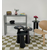 Hanah Home Set klub stolova, Lilyum, 3 komada, Crni