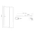 AMADEO Pravokotni zaslon 1100x800mm L/R varianta, steklo Brick - 110x80 cm - Aqualine - 24 - Pravokotne tuš kabine - 1100 - 1850 - 800 - 5 - 14