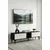 Hanah Home TV komoda Didema 150, 150 cm, antracit / travertin