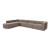 Atelier del Sofa Ugaona garnitura Mora X-Oval-L1-O1-O1-R1, 320x235x69 cm, Smeđa