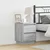 Noćni ormar 2 pcs Siva 39 x 34,5 x 50 cm Konstruirano drvo