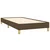 Vidaxl Posteljni okvir brez vzmetnice temno rjav 90x200 cm blago