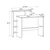 HANAH HOME Radni sto Amber White