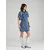 VERO MODA Dolga srajca Jennie  moder denim