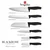 Berlinger Haus Set noževa Black Rose Collection BH-2949NO-6, 6 komada, Crni