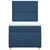 Vidaxl Box spring postelja z vzmetnico modra 90x190 cm blago