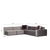 Atelier del Sofa Ugaona garnitura Lego Siva