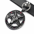 Ovratnica BAPHOMET RED CRYSTAL SPIKE LEATHER CHOKER - LSF9 54