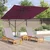 Roma Suncobran Crvena 286 x 284 x 265 cm Aluminij i poliester