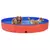 Sklopivi bazen za pse crveni 200 x 30 cm PVC
