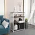 Hanah Home Polica za kuću Letos, 60x80x29,6 cm, Crno-Bela
