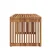 Vidaxl Vrtna stranska miza Rjava 70 x 37,5 x 35,5 cm Trden tikov les