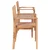 3-dijelni bistro set od masivne tikovine
