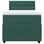 Vidaxl Box spring postelja z vzmetnico temno zelena 100x200 cm žamet