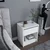 Hanah Home Noćni ormarić Sheridan 44,6x52,8x35,9cm Beli