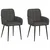 Trpezarijske stolice 2 pcs Umjetna koža Crna 57 x 50 x 85 cm