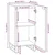Vidaxl Stranska omarica Rjava 40 x 33 x 75 cm trden mangov les