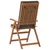 Vrtna stolica 6 pcs Smeđa i siva 57 x 71,5 x 104 cm