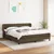 vidaXL vidaXL Box spring postelja z vzmetnico temno rjava 180x200 cm blago, (20894634)