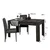 Hanah Home Trpezarijski sto Oblo 130x78x80cm Orah