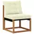 Set vanjskih sofa s jastukom 6 pcs Prirodna i krem