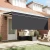 Skrovita tenda Antracit 400 x 200 cm Poliester i aluminij