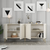 Hanah Home Komoda Lyon 80 180x80x35cm Krem-Zlatna