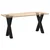 Noge za blagovaonski stol u obliku slova X, 2 kom, crne, 60 x (72-73) cm, čelik