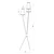 Podna lampa TREFOT 3xE14/15W/230V bež