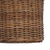 vidaXL Cvečni koš s shranjevanjem 3 pcs Rjava Kubu rattan