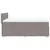 Vidaxl Box spring postelja z vzmetnico taupe 160x200 cm blago