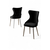 HANAH HOME Set stolica (4 komada) Alpa Black Chrome