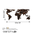 WALLXPERT Zidna dekoracija World Map 25