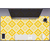 Decormat Namizna podloga Yellow white pattern 100x50 cm