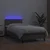Krevet box spring s madracem LED sivi 90x190 cm od umjetne kože