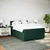 Vidaxl Box spring postelja z vzmetnico temno zelen 140x190 cm žamet