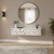 Hanah Home komoda Moka 120, 120 cm, bela / srebrna