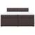 Vidaxl Box spring postelja z vzmetnico temno rjav 200x200 cm blago
