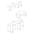 Hanah Home Set TV Komoda i klub sto Belo-Crni
