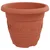 Saksije za biljke 24 pcs Crvena cigla O 26 x 21.5 cm Plastika