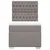 Vidaxl Box spring postelja z vzmetnico taupe 80x200 cm blago
