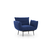 ATELIER DEL SOFA Fotelja Jax Solo Navy Blue GR125