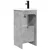 Kupaonski umivaonik s sudoperom Betonska siva 42 x 40 x 84,5 cm