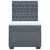 vidaXL Box spring postelja z vzmetnico temno siva 90x200 cm žamet