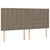 Uzglavlje boje taupe 160x5x118/128 cm tkanina