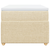 vidaXL vidaXL Box spring postelja z vzmetnico krem 100x200 cm blago, (21290942)